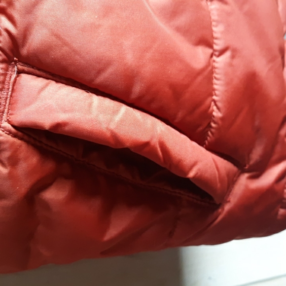 Gymboree Puffer Vest Orange and Brown Cozy Lining - Picture 2 of 5